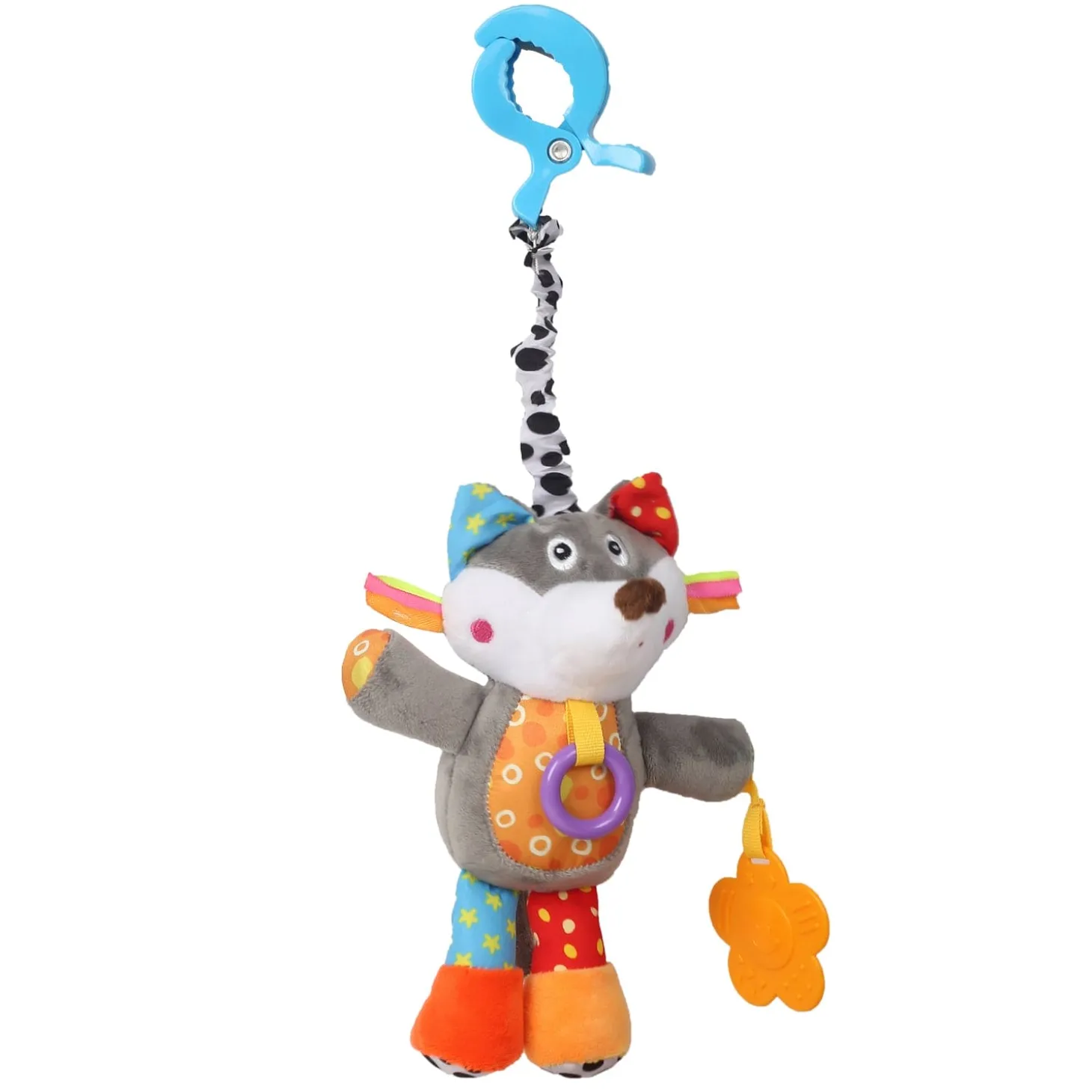 Puppy Love Multicolour Hanging Pulling Toy With Teether