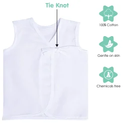 Pure White 3 Pk 100% Cotton Jhabla