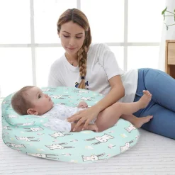 Rabbit Blue Feeding Pillow