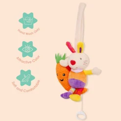 Rabbit Multicolour Hanging Pulling Toy