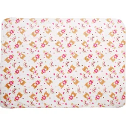 Rainbow Teddy White Double Sided Fur Blanket