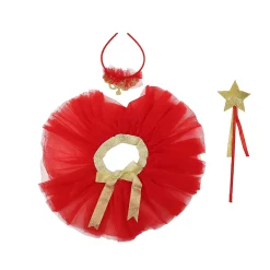 Red Queen Tutu Skirt And Accessory Set