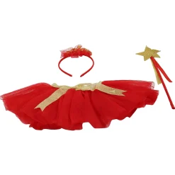 Red Queen Tutu Skirt And Accessory Set