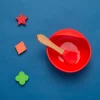 Red Silicon Bowl And Spoon Set
