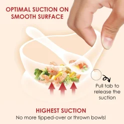 Red Silicon Bowl And Spoon Set