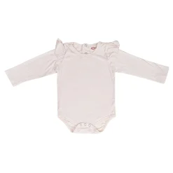 Ruffle Full Sleeve Cream 2 Piece Romper Set