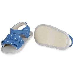Ruffle Star Premium Girls Anti-Slip Sandal Booties - Blue