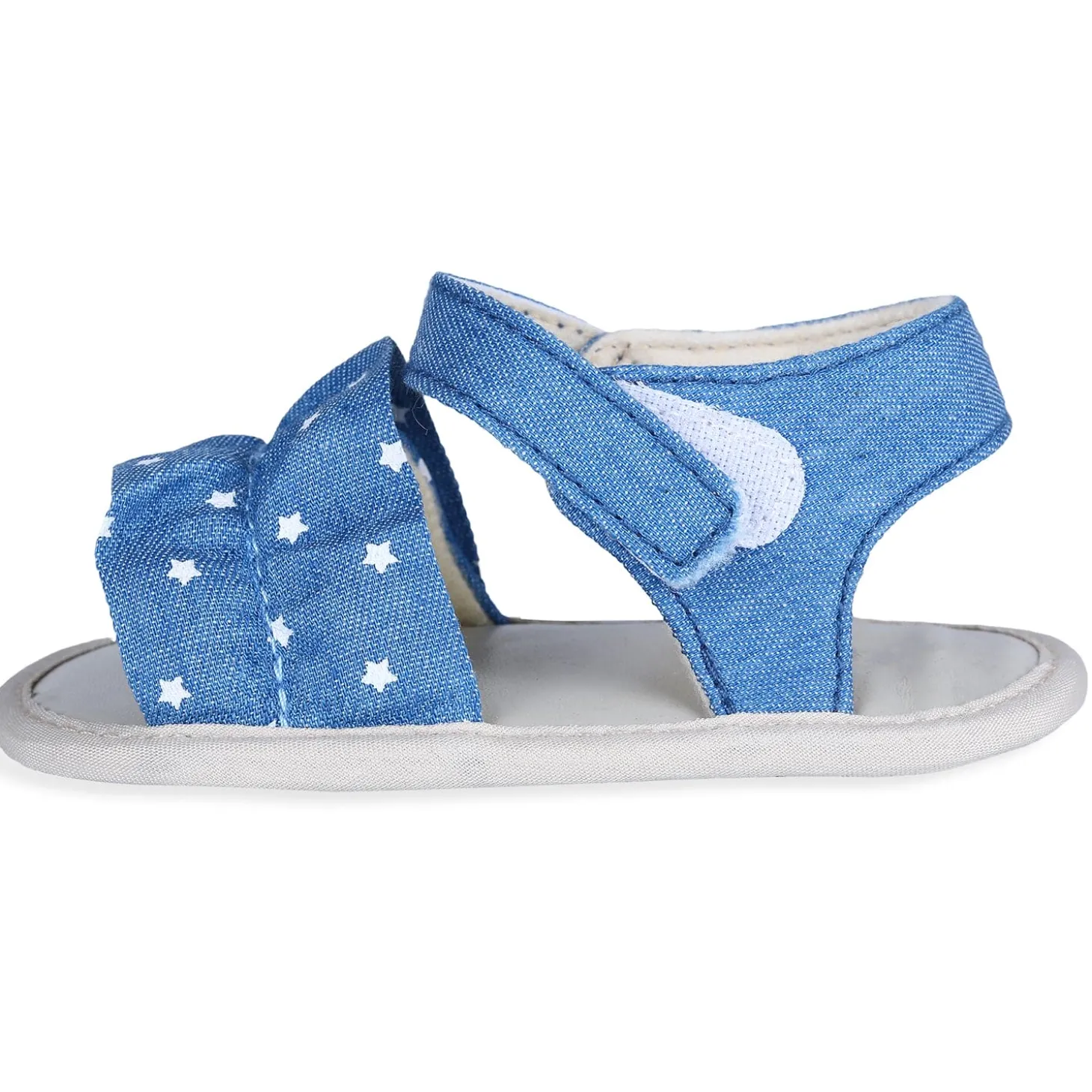 Ruffle Star Premium Girls Anti-Slip Sandal Booties - Blue