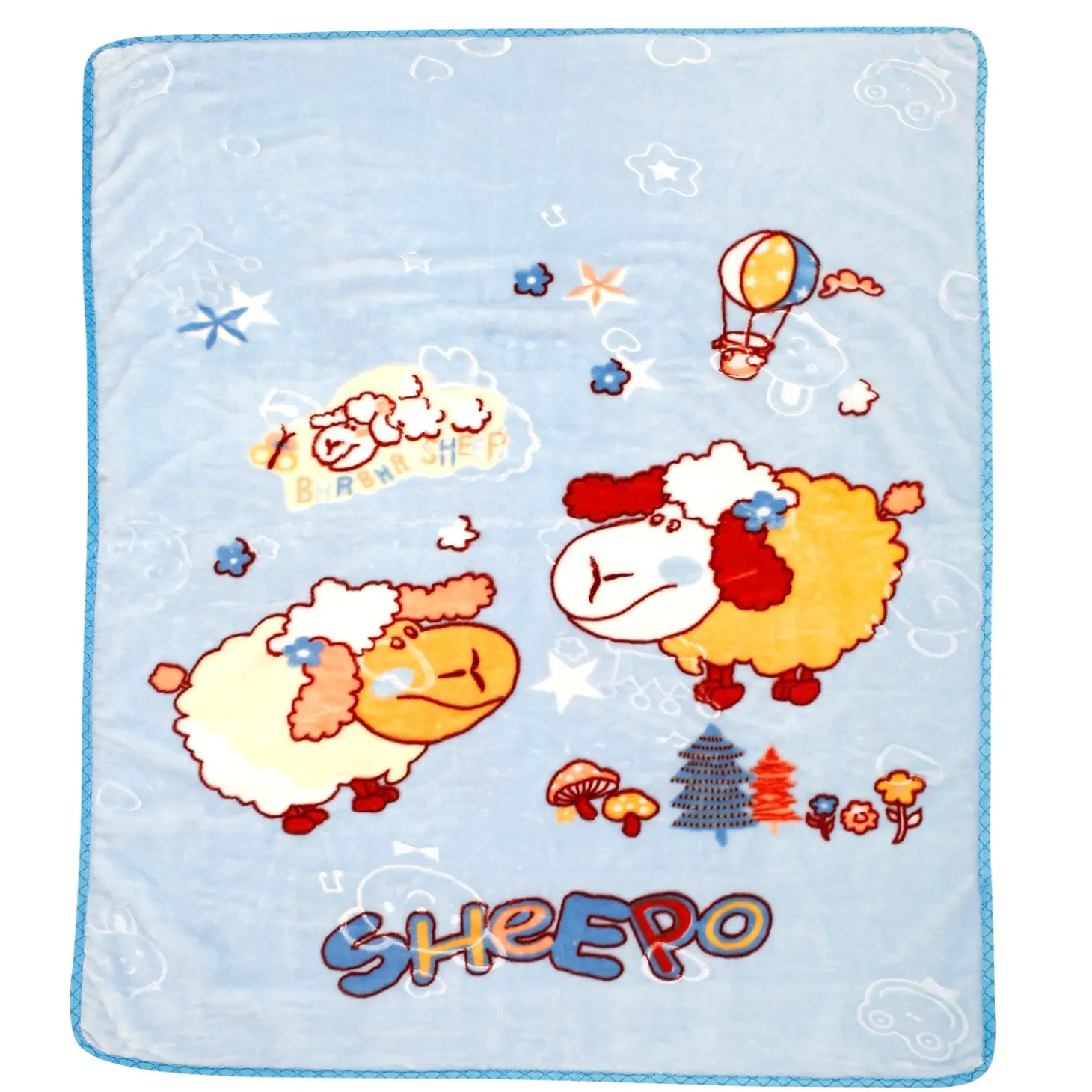 Sheep Blue Blanket
