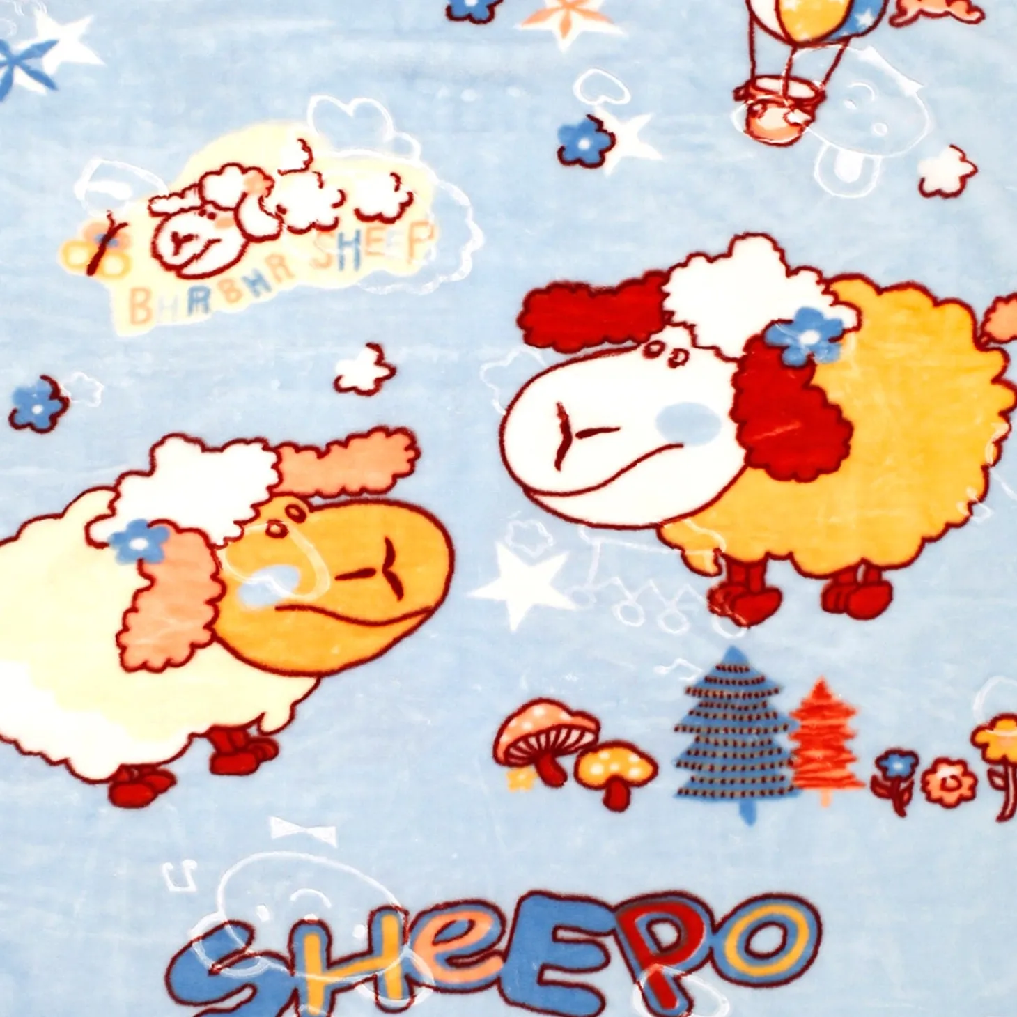 Sheep Blue Blanket