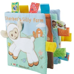 Sherbet’s Silly Farm Educational Learning 3D Cloth Book With Rustle Paper - Multicolour