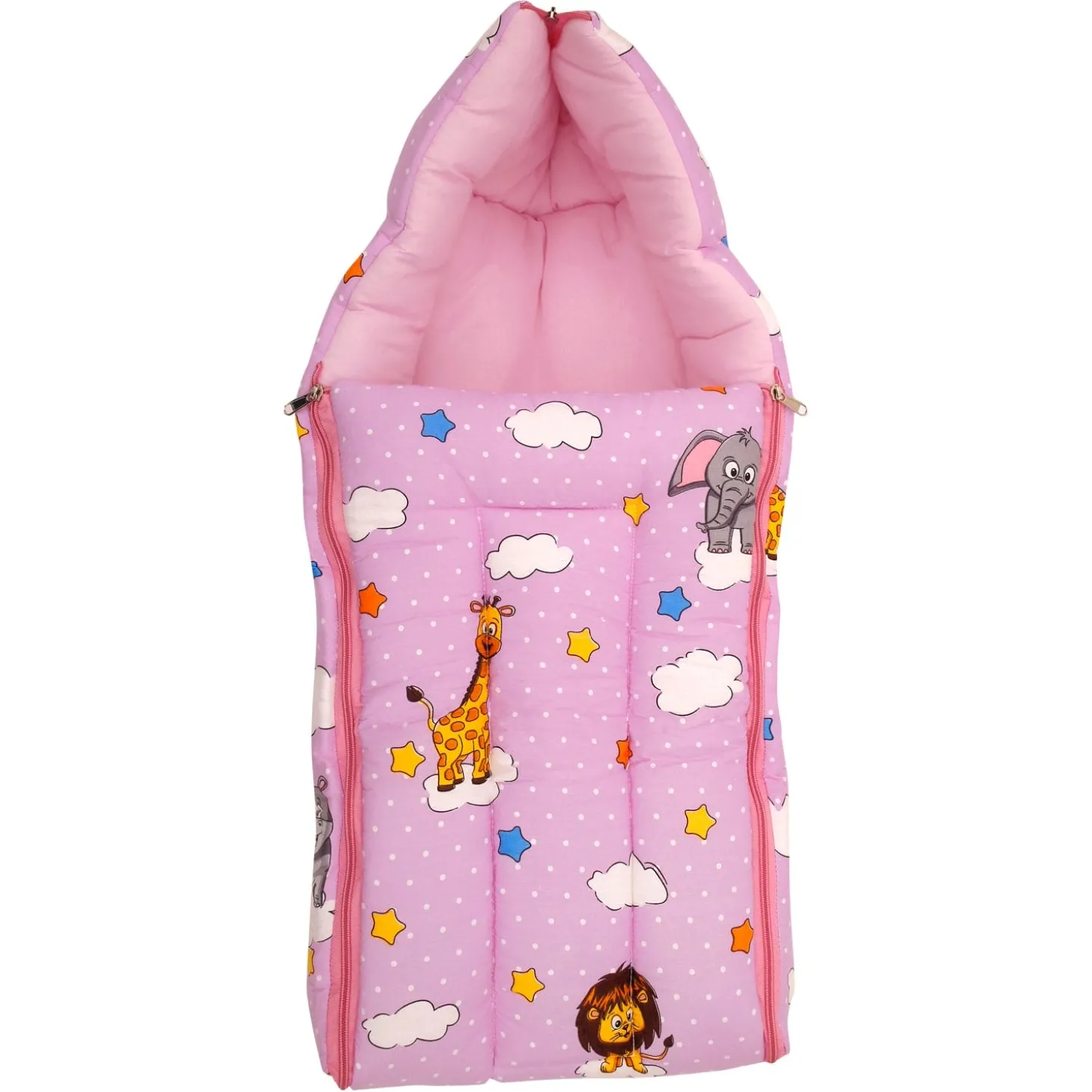 Sleeping Bag Flying Animals Pink