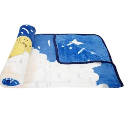 Sleepy Sheep Blue Two-Ply Blanket