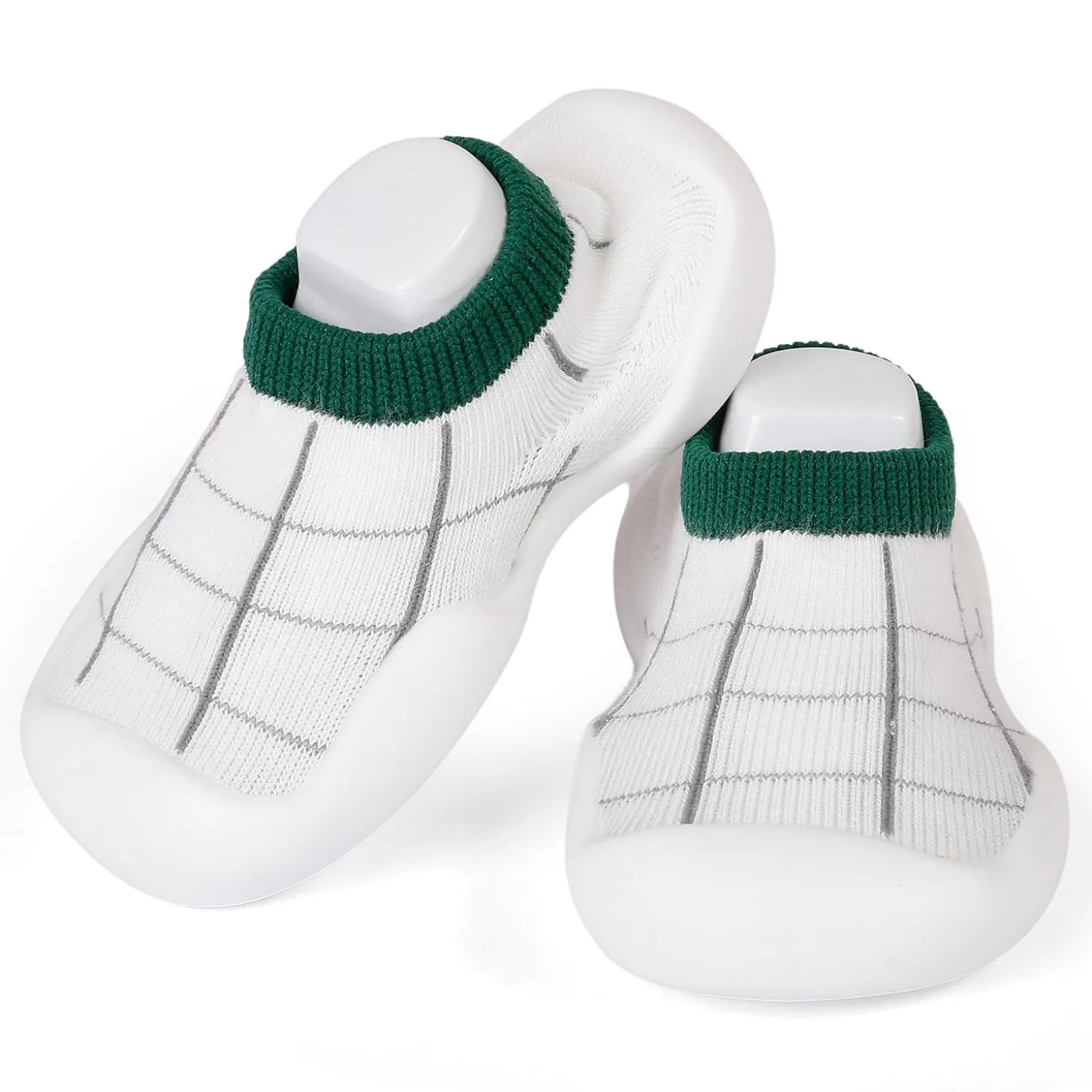 Slip-On Shoes Checked Green