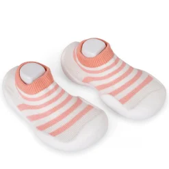 Slip-On Shoes Striped Peach