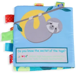 Sloth, Hurry Up! Educational Learning 3D Cloth Book With Rustle Paper - Multicolour