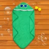 Smart And Nerdy Dark Green Hooded Towel