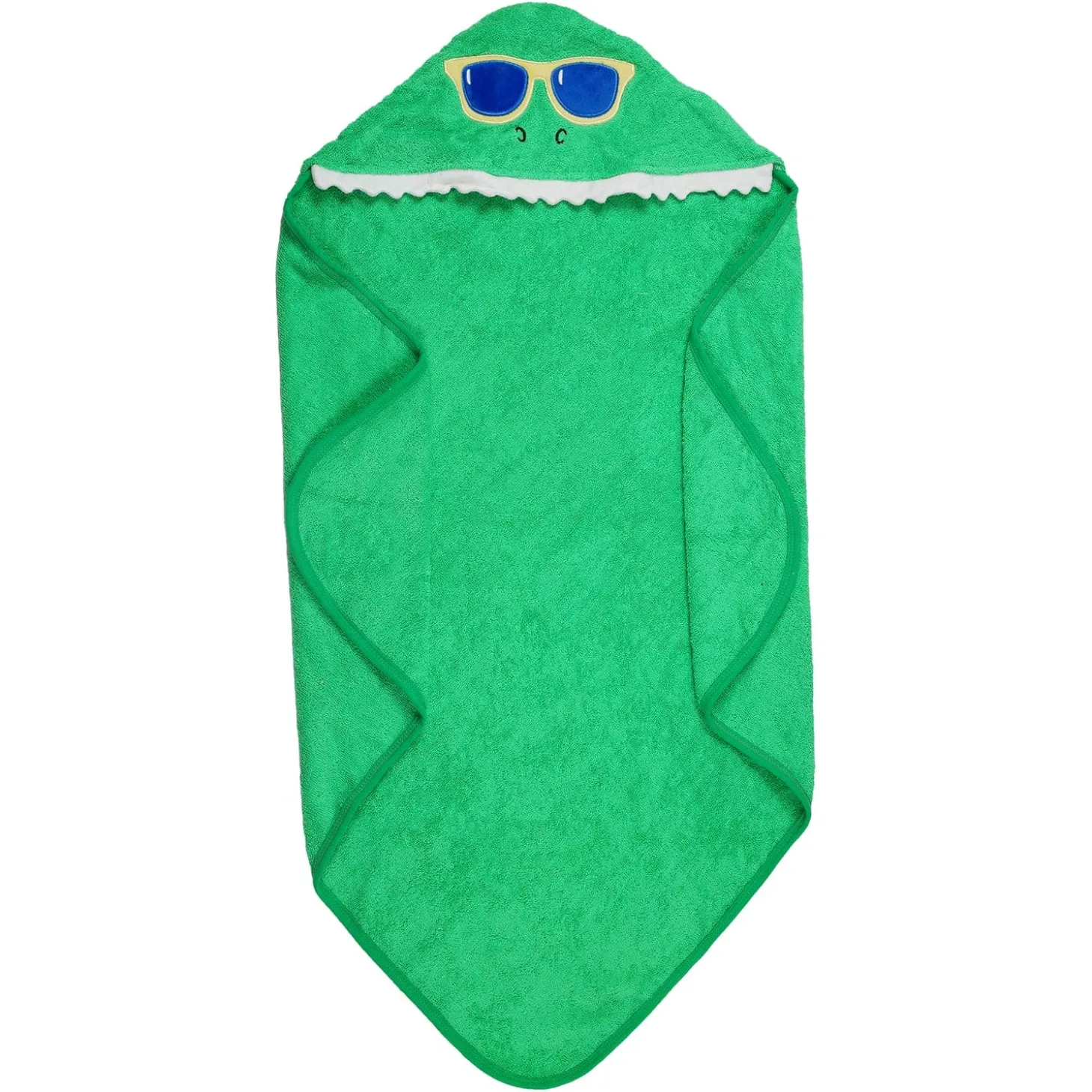 Smart And Nerdy Dark Green Hooded Towel