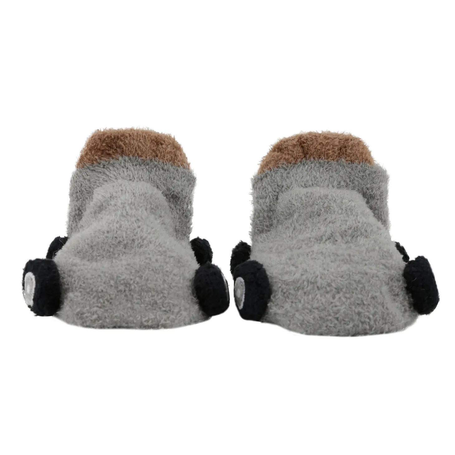Socks On Wheels Grey And Beige 2 Pk