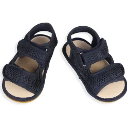 Solid Hookloop Comfortable Anti-skid Floater Sandals - Black