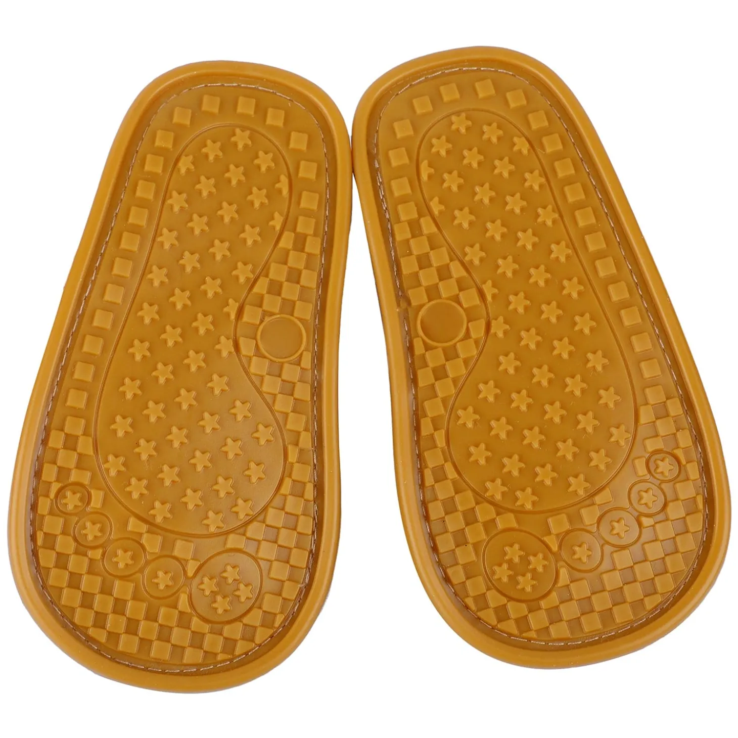 Solid Hookloop Comfortable Anti-skid Floater Sandals - Beige