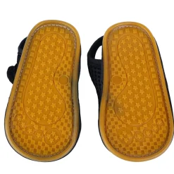 Solid Hookloop Comfortable Anti-skid Floater Sandals - Black