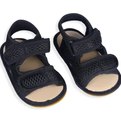 Solid Hookloop Comfortable Anti-skid Floater Sandals - Black