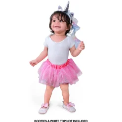 Sparkly Unicorn Rainbow Tutu Skirt And Accessory Set
