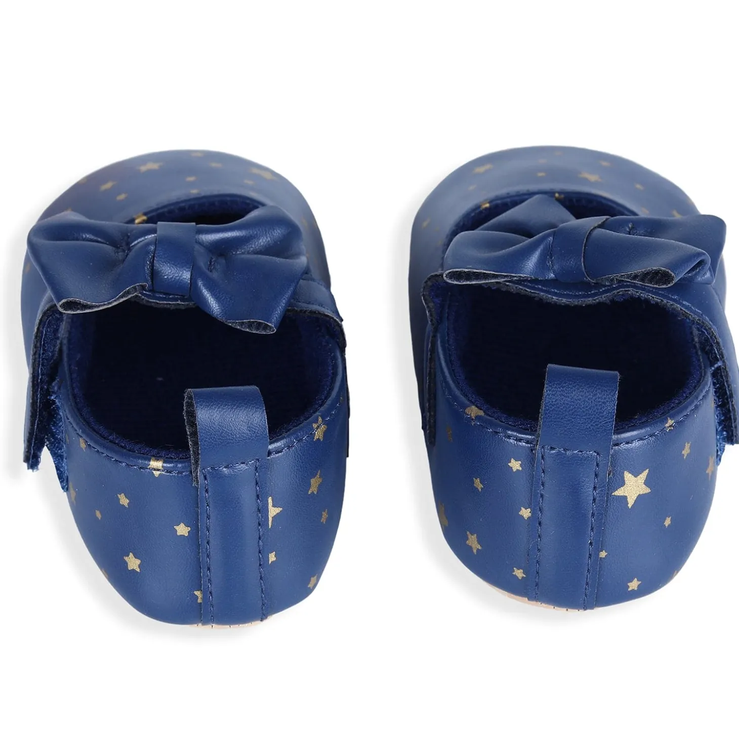 Star Premium Girls Soft Anti-Slip Ballerina Shoes - Navy Blue