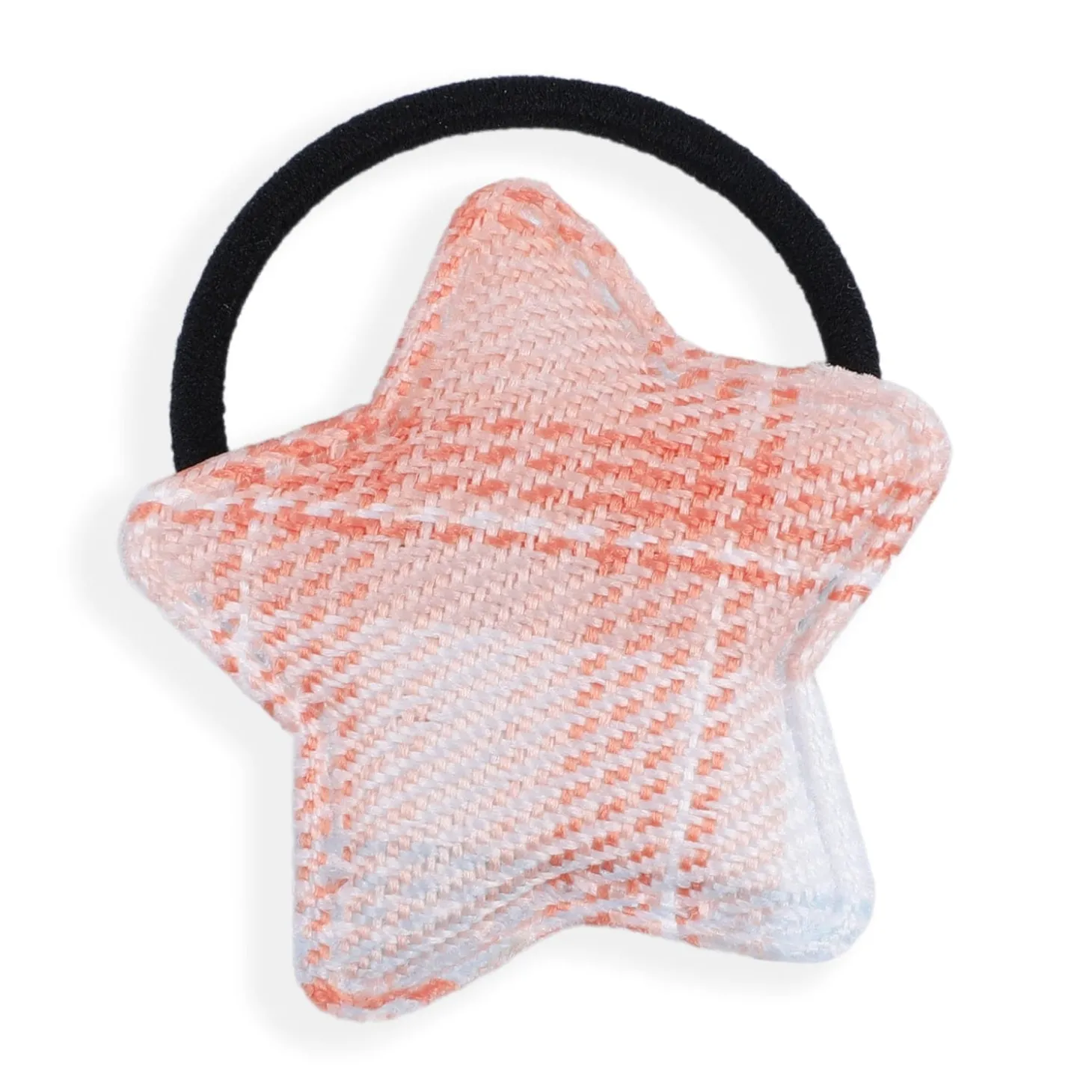 Star Rubber Bands Hair Elastic 2 Pcs - Peach