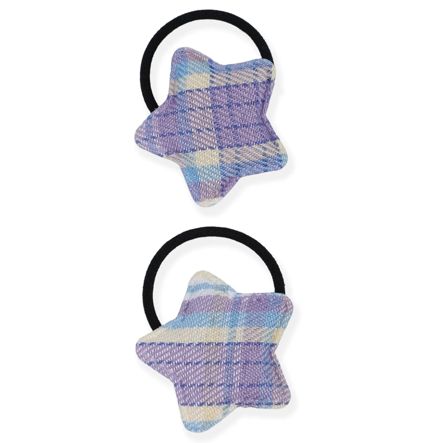 Star Rubber Bands Hair Elastic 2 Pcs - Purple