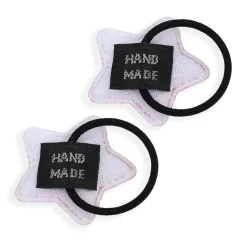 Star Rubber Bands Hair Elastic 2 Pcs - Peach