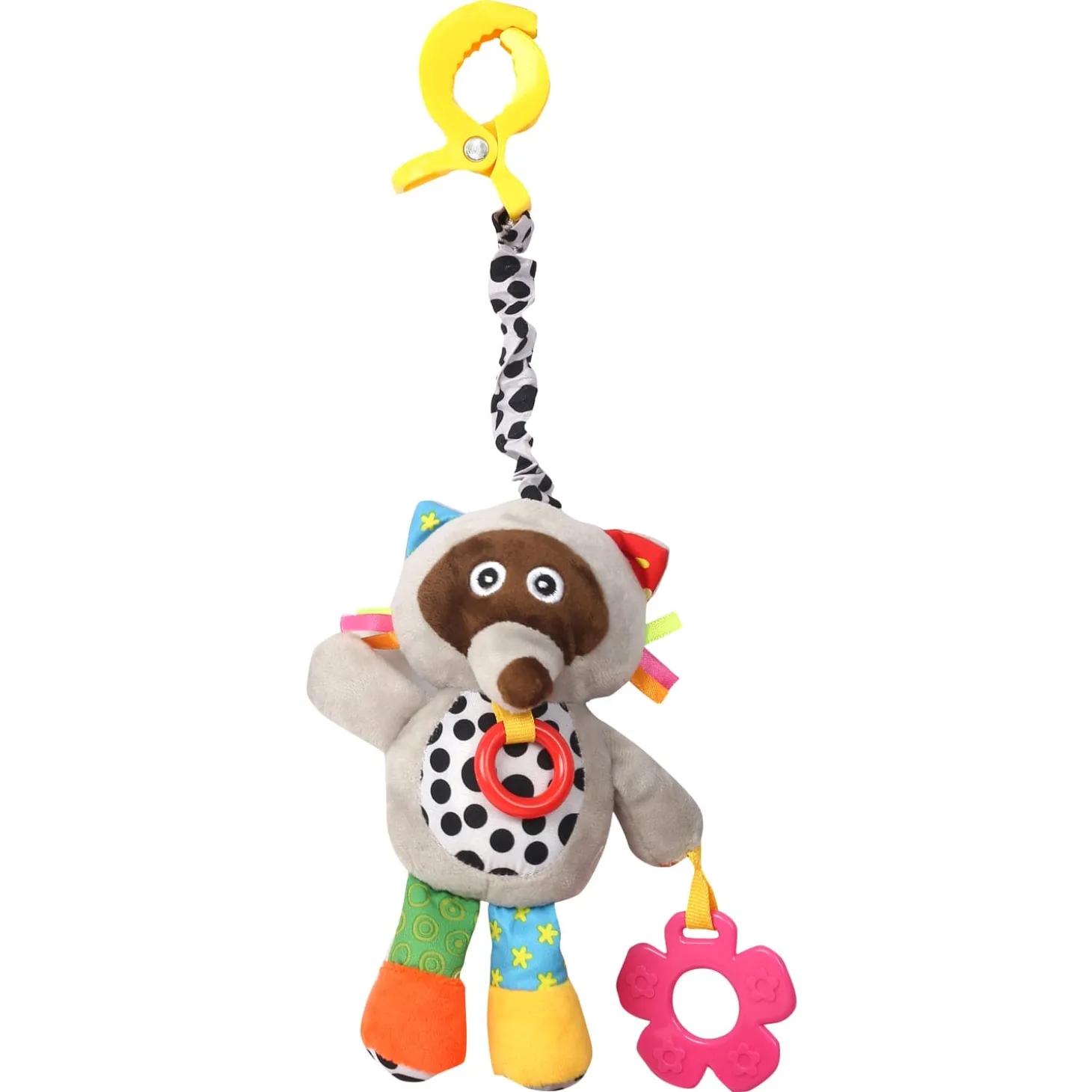 Star's Favourite Grey Hanging Pulling Toy With Teether