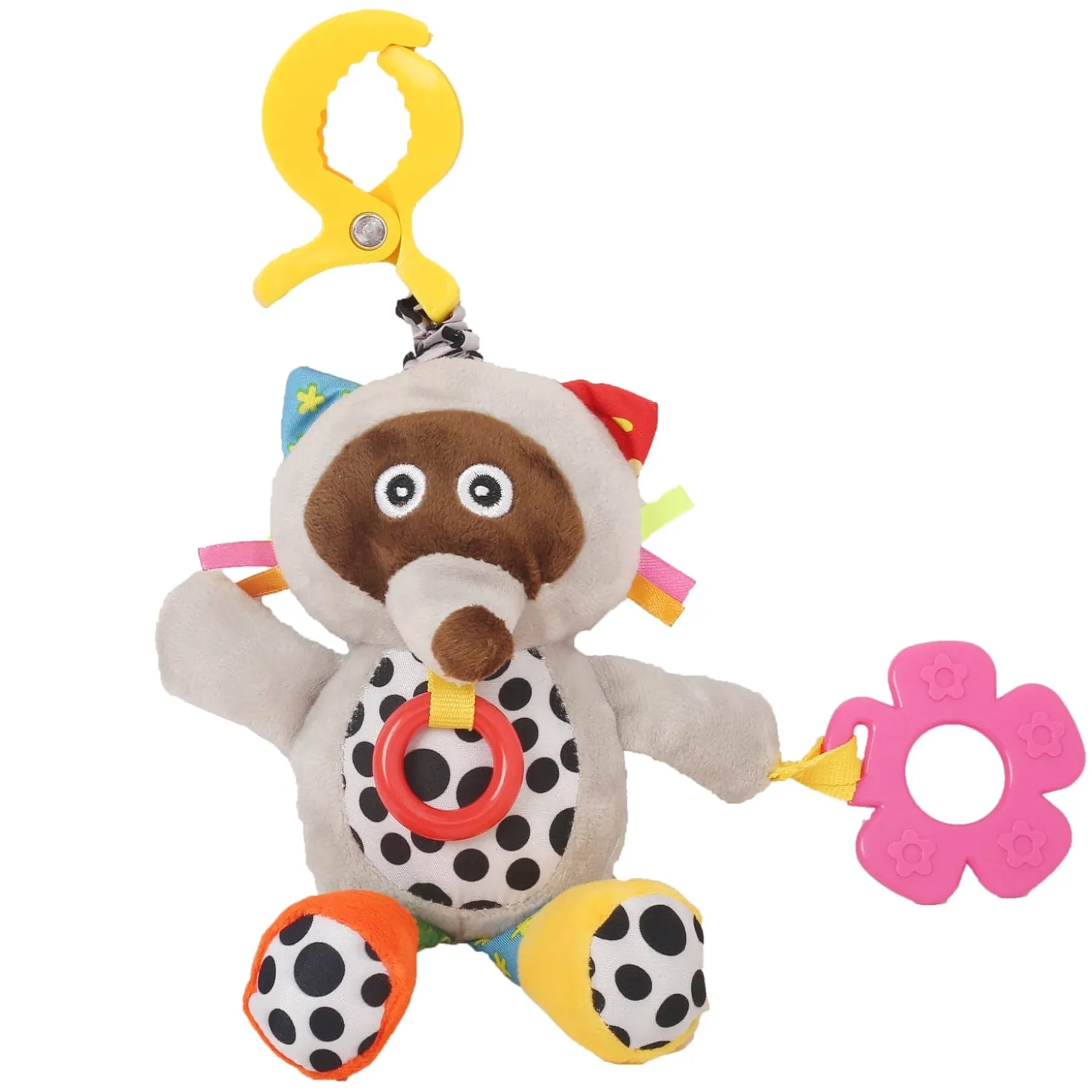 Star's Favourite Grey Hanging Pulling Toy With Teether