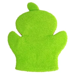 Strawberry Pink And Green Cartoon Bath Glove