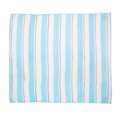 Striped Blue And White Blanket