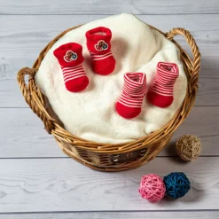 Striped Red 2 Pk Socks