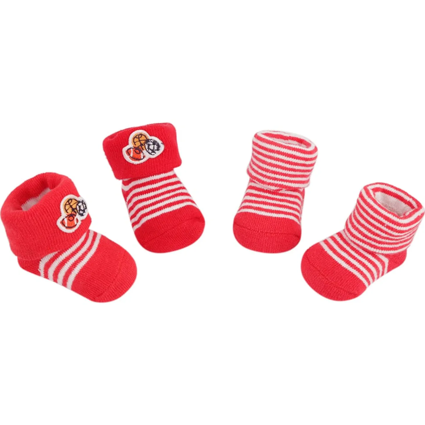 Striped Red 2 Pk Socks