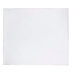 Swaddle Wrapper Pack Of 3 White With Colour Border Pink Orange Blue
