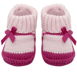 Sweet Bows Pink Socks Booties