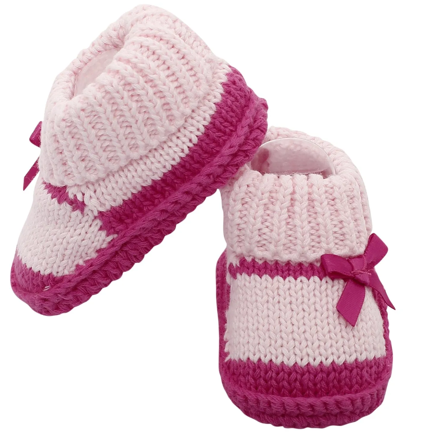 Sweet Bows Pink Socks Booties