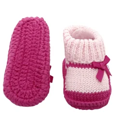 Sweet Bows Pink Socks Booties
