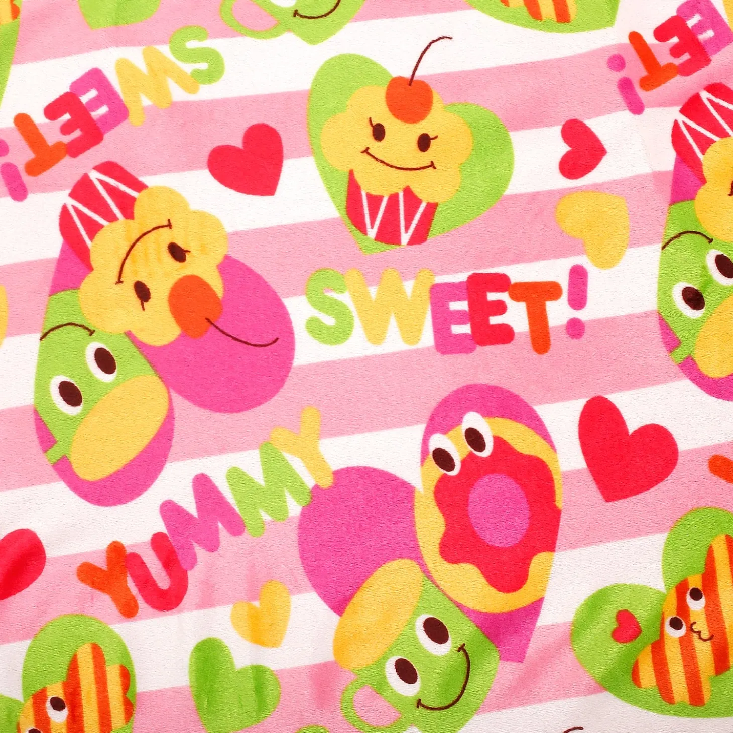Sweet Cupcake Pink And Yellow Blanket