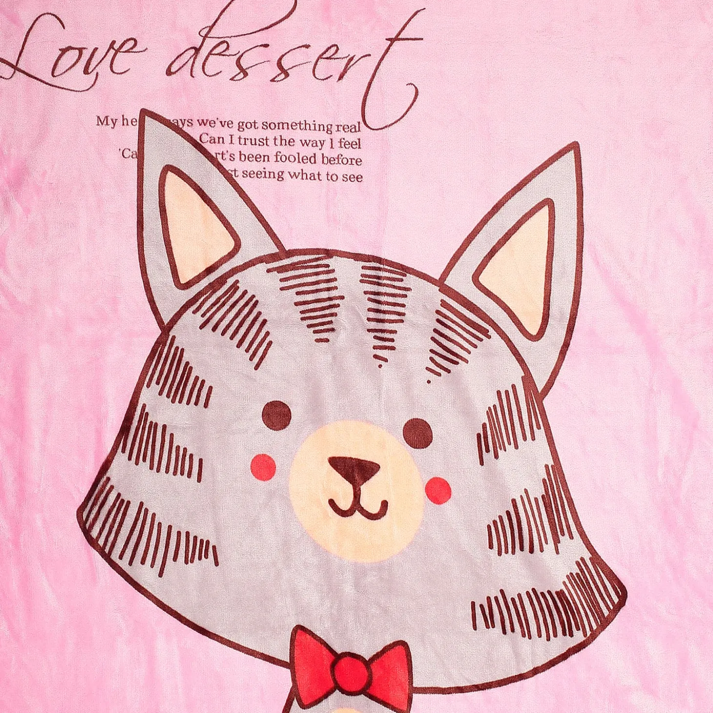 Sweet Tooth Pink Two-Ply Blanket