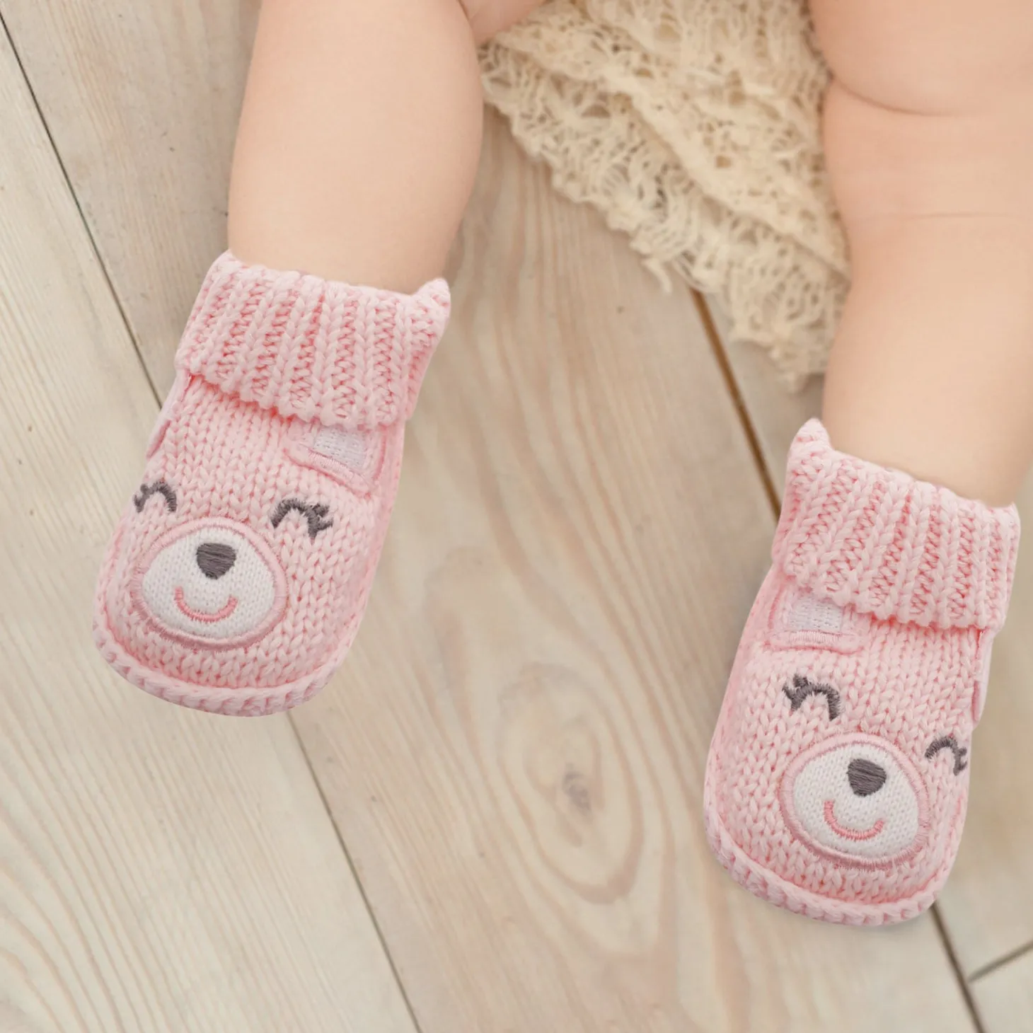 Sweetheart Light Pink Socks Booties