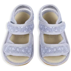 Triangle Comfortable Anti-skid Floater Sandals - Grey