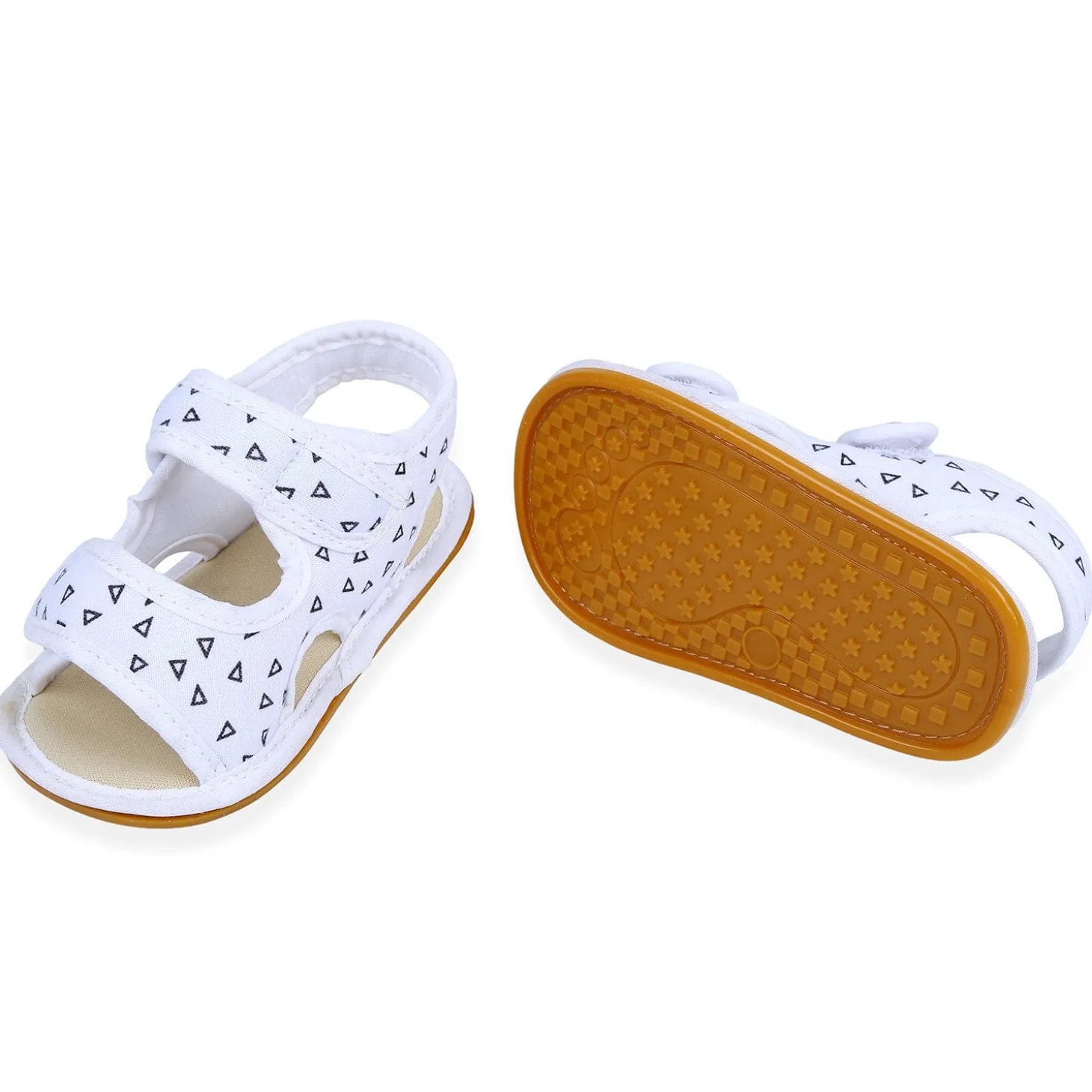 Triangle Comfortable Anti-skid Floater Sandals - White