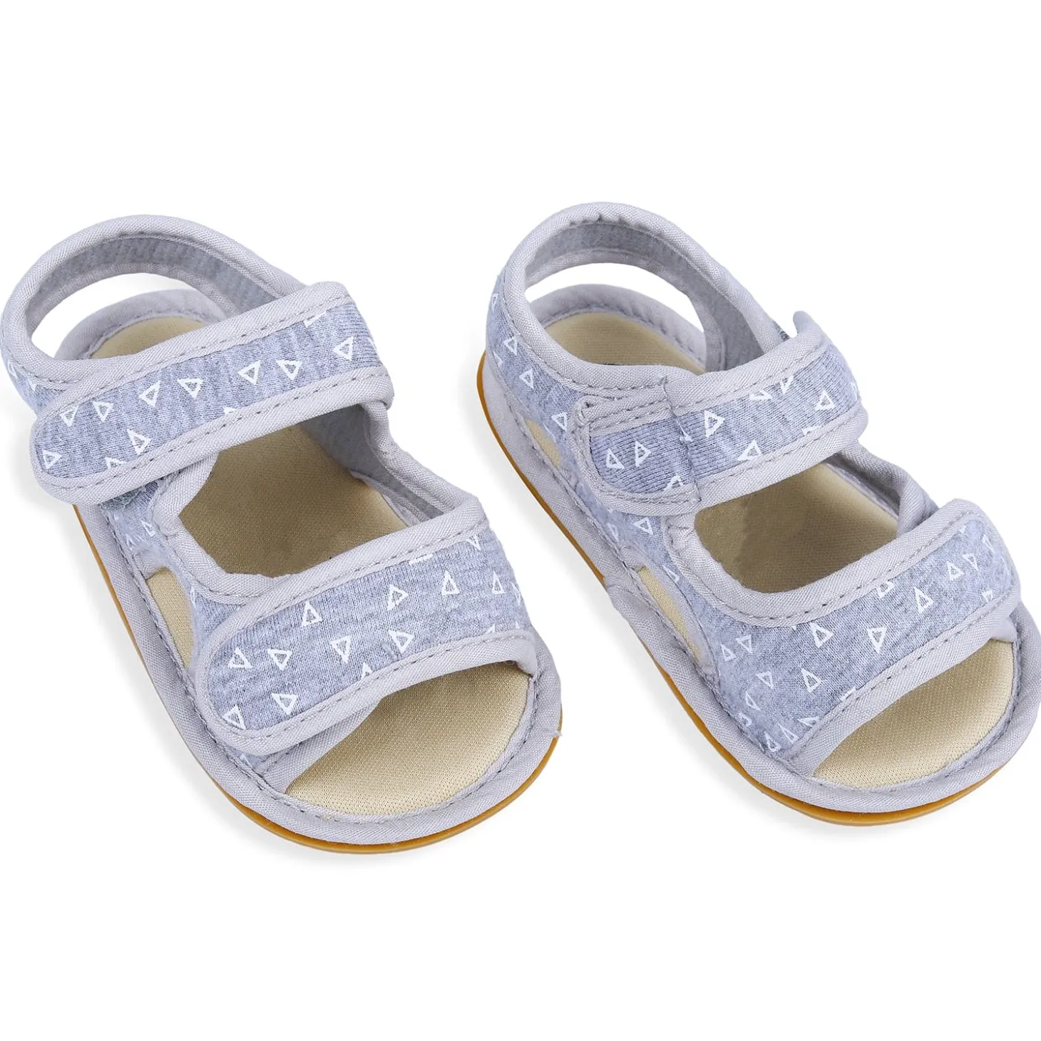 Triangle Comfortable Anti-skid Floater Sandals - Grey