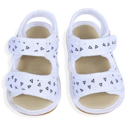 Triangle Comfortable Anti-skid Floater Sandals - White