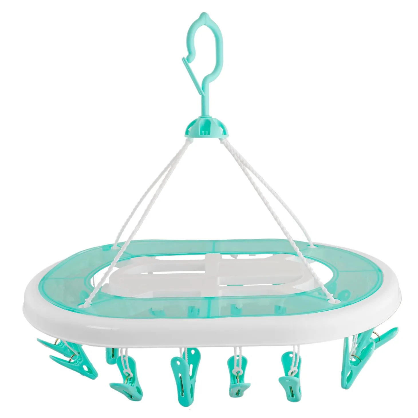 Turquoise Premium Oval Clip Hanger